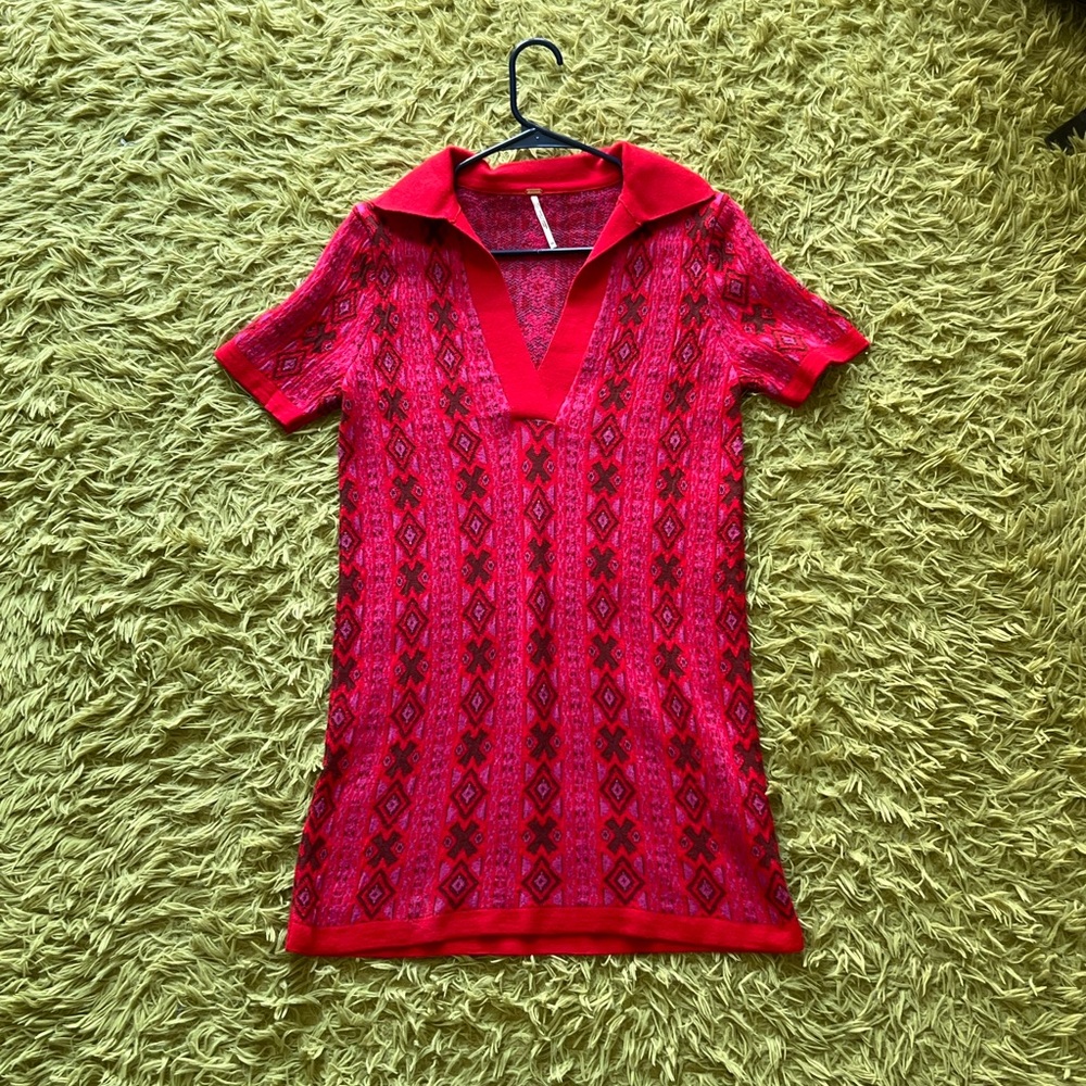free people knit geometric dress